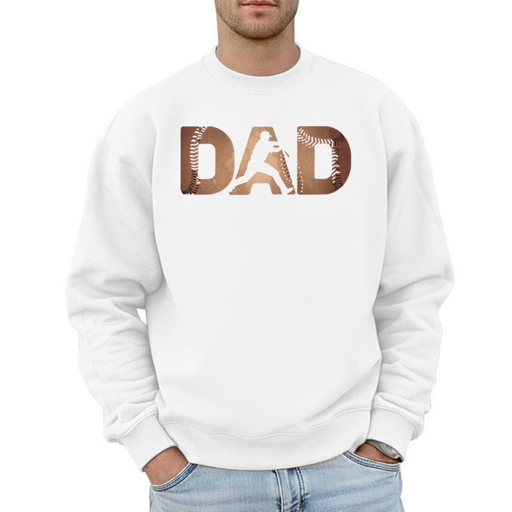 Fathers Day Baseball Player Baseball Dad Premium Men Sweatshirt