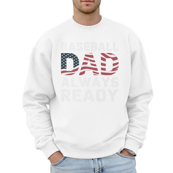 Homerun Baseball Dad Baseball Lovers Father Fathers Day Premium Men Sweatshirt