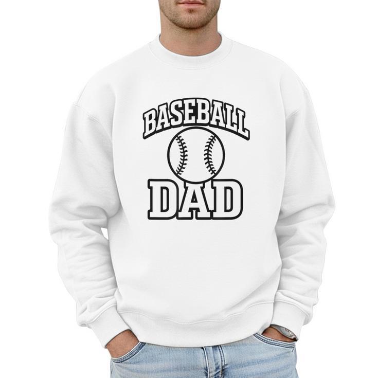 Minimalist Baseball Dad Men Sweatshirt