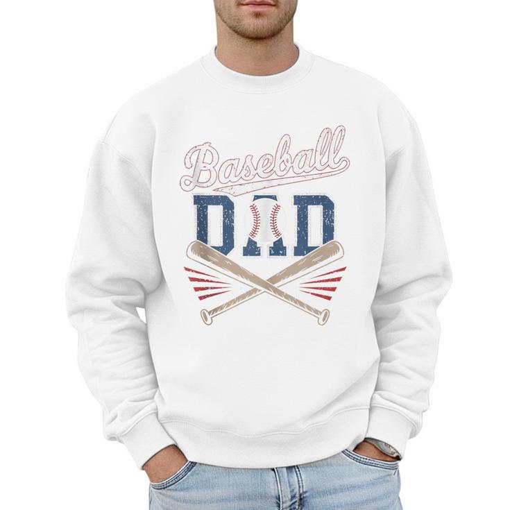Vintage Baseball Dad Humor Father's Day Sport Lovers Men Sweatshirt