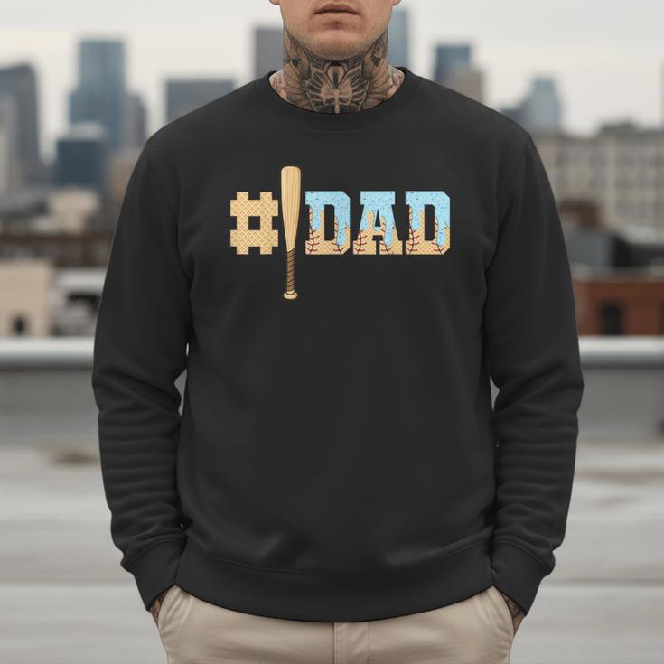 1 Dad Baseball Ice Cream Drip Fathers Day Baseball Daddy Men Sweatshirt 1 Dad Baseball Ice Cream Drip Fathers Day Baseball Daddy Men Sweatshirt