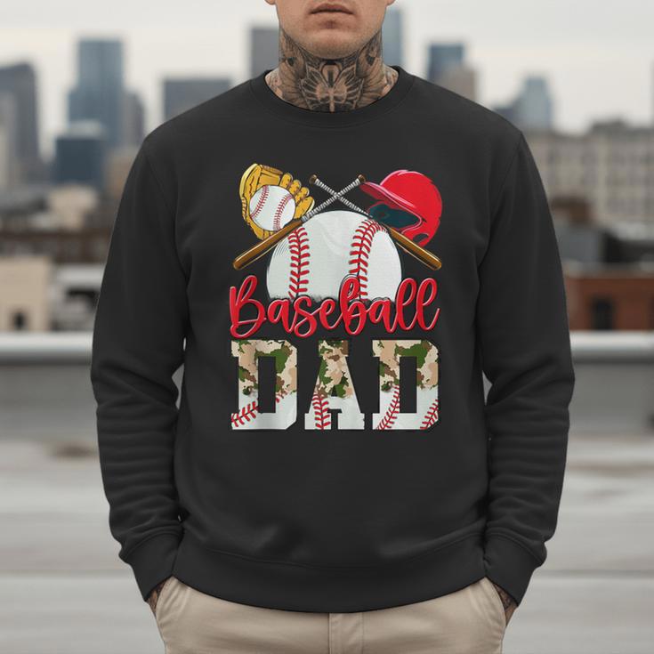 Baseball Dad Camo Husband Fathers Day Player Coach Dad Son Men Sweatshirt Baseball Dad Camo Husband Fathers Day Player Coach Dad Son Men Sweatshirt
