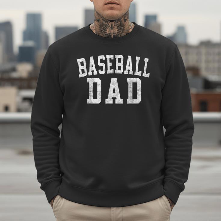 Baseball Dad Classic Bold Font Father's Day Daddy Men Sweatshirt