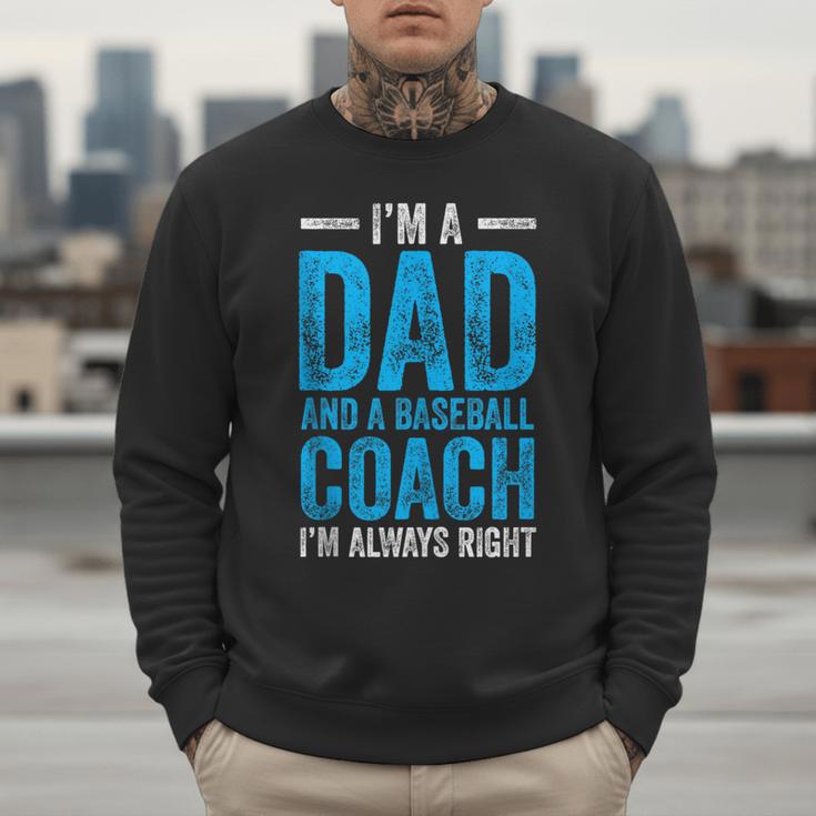 Baseball Dad Coach Father's Day Men Sweatshirt Baseball Dad Coach Father's Day Men Sweatshirt