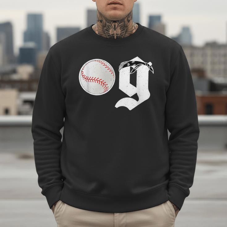 Baseball Dad Coach Old Head OG Old School Baller Men Sweatshirt