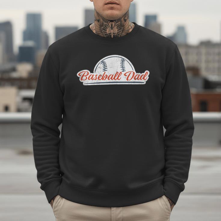 Baseball Dad Cool Simple Vintage Look Sports Graphic Men Sweatshirt Baseball Dad Cool Simple Vintage Look Sports Graphic Men Sweatshirt