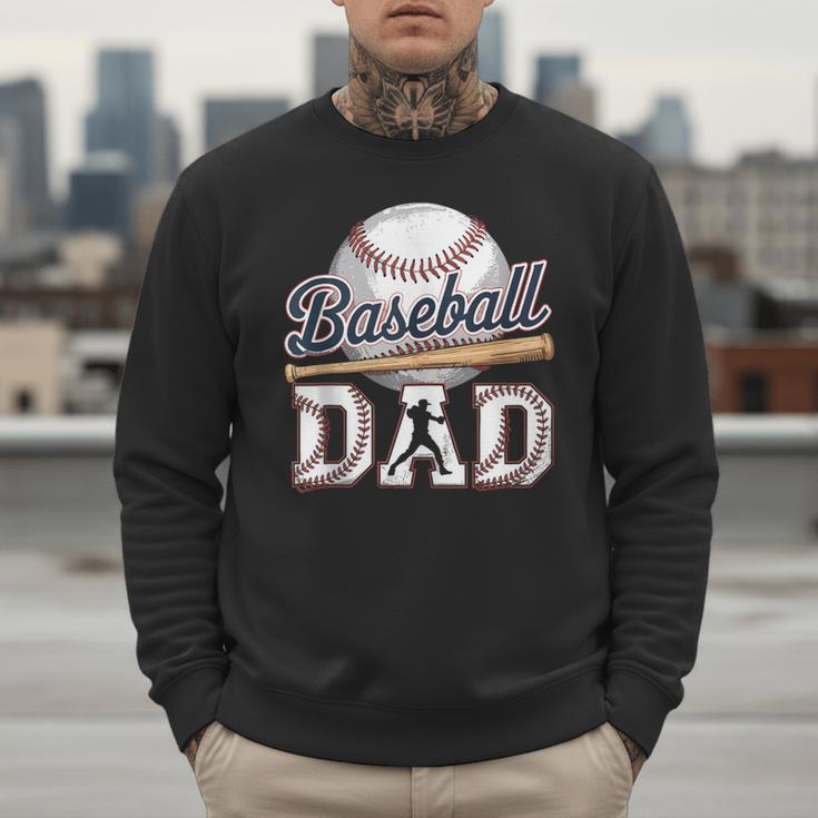 Baseball Dad Father's Day Sports Baseball Lover Men Sweatshirt Baseball Dad Father's Day Sports Baseball Lover Men Sweatshirt