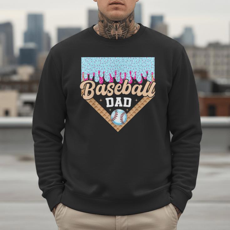 Baseball Dad Ice Cream Drip Fathers Day Men Sweatshirt Baseball Dad Ice Cream Drip Fathers Day Men Sweatshirt