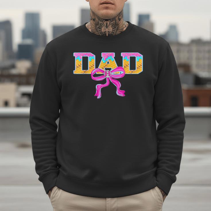 Baseball Dad Ice Cream Drip Game Day Family Matching Men Sweatshirt Baseball Dad Ice Cream Drip Game Day Family Matching Men Sweatshirt