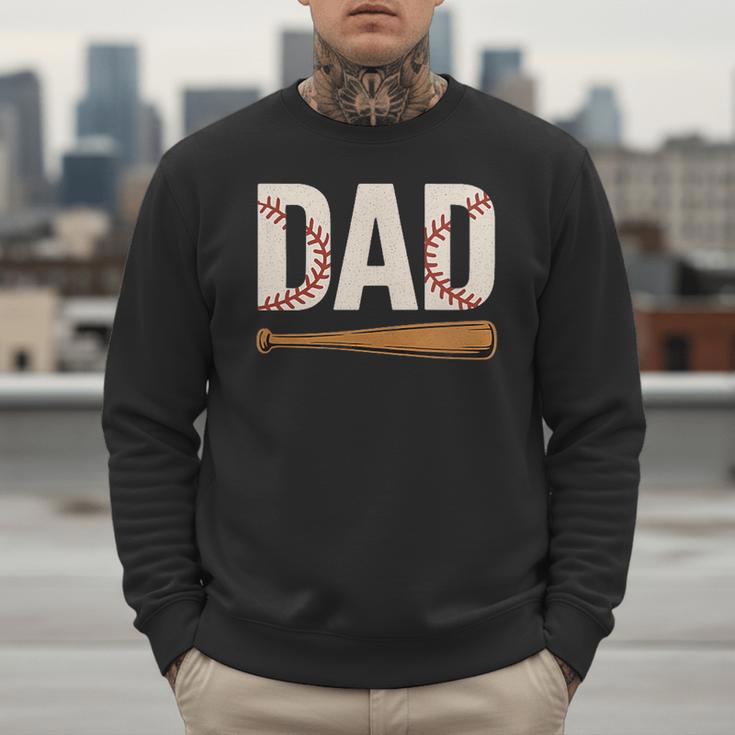 Baseball Dad Novelty Sports Love Fathers Day Men Sweatshirt