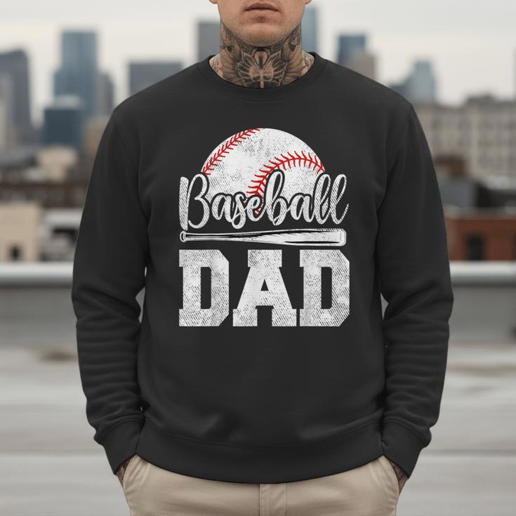 Baseball Dad Baseball Player Game Day Father's Day Men Sweatshirt Baseball Dad Baseball Player Game Day Father's Day Men Sweatshirt