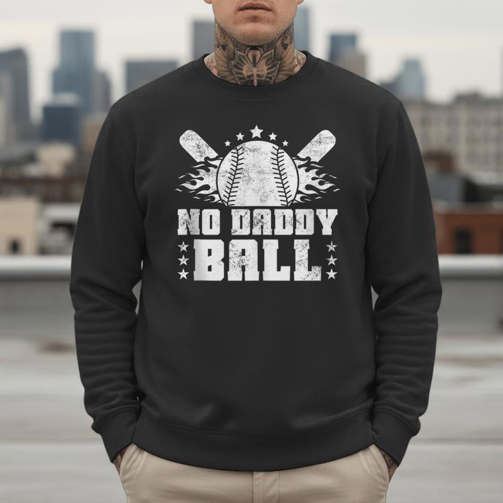 Baseball Dad Softball Game Fathersday Baseball Daddy Men Sweatshirt