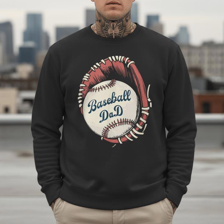 Baseball Dad Softball Glove And Ball Men Sweatshirt Baseball Dad Softball Glove And Ball Men Sweatshirt