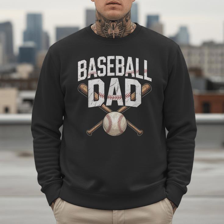Baseball Dad Sport Father Outfit For Proud Papa Men Sweatshirt