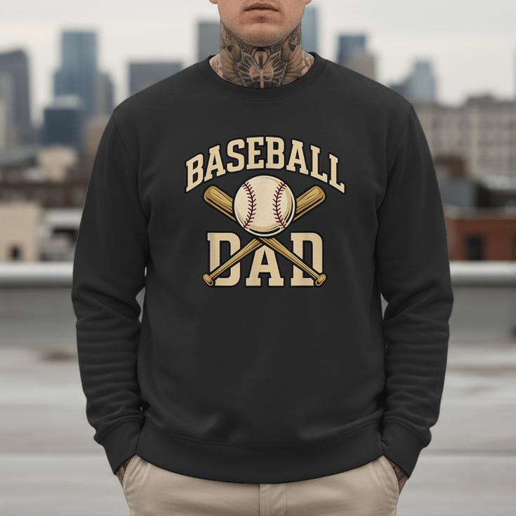 Baseball Dad Sports With Bats And Ball Graphic Men Sweatshirt Baseball Dad Sports With Bats And Ball Graphic Men Sweatshirt