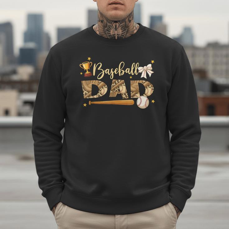 Baseball Dad Vintage Baseball Lover Men Sweatshirt