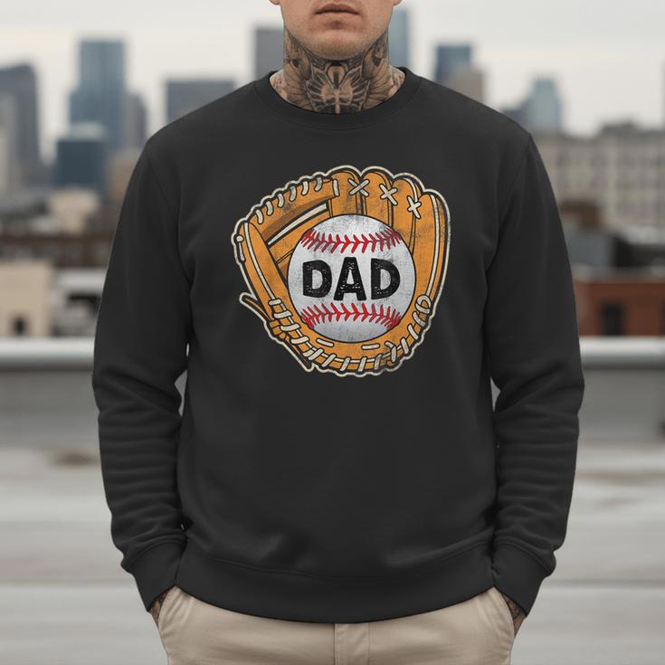 Baseball Glove Father's Day Baseball Dad Men Sweatshirt