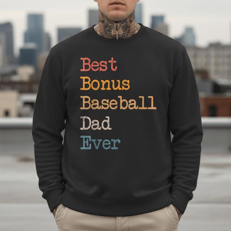 Best Bonus Baseball Dad Ever Softball Stepdad From Daughter Men Sweatshirt Best Bonus Baseball Dad Ever Softball Stepdad From Daughter Men Sweatshirt