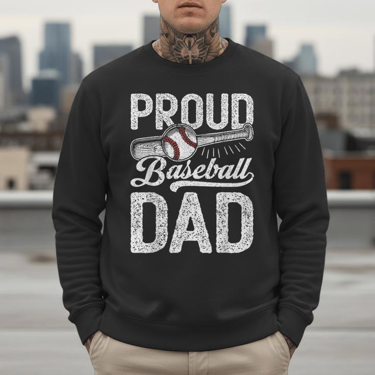 Dad Baseball For Men Proud Baseball Dad & Son Men Sweatshirt