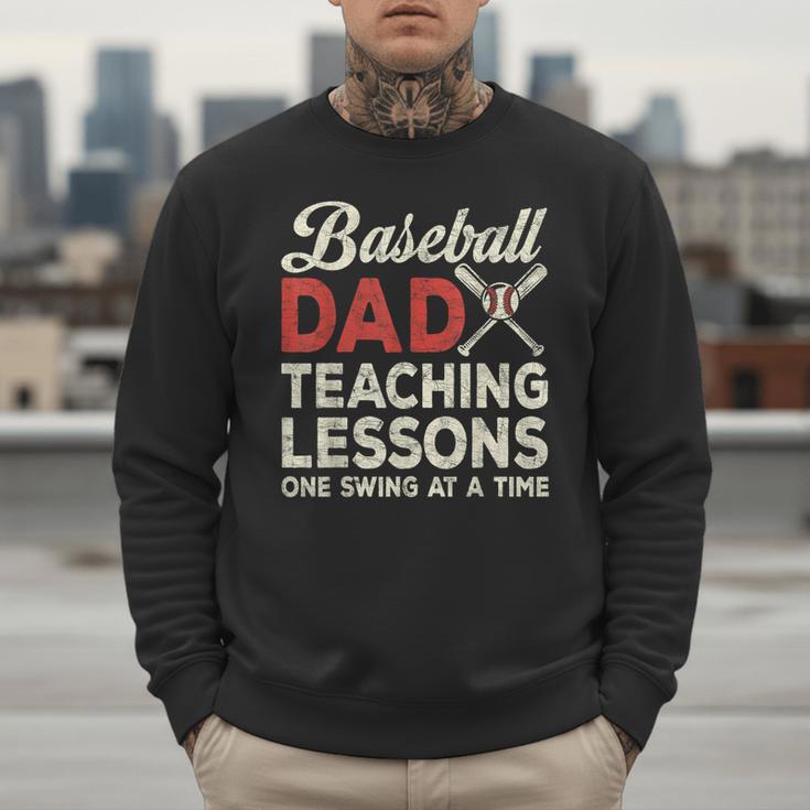 Dad Baseball Dad Teaching Lessons One Swing At A Time Men Sweatshirt Dad Baseball Dad Teaching Lessons One Swing At A Time Men Sweatshirt