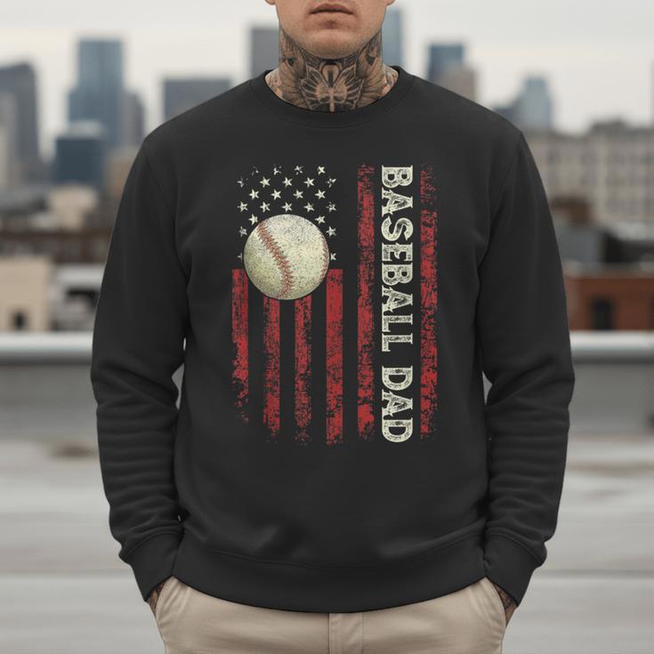 Fathers Day Baseball Dad USA Flag For Dad Men Baseball Men Sweatshirt Fathers Day Baseball Dad USA Flag For Dad Men Baseball Men Sweatshirt