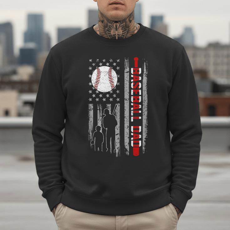 Father's Day USA Flag Patriotic Baseball Dad Men Sweatshirt Father's Day USA Flag Patriotic Baseball Dad Men Sweatshirt