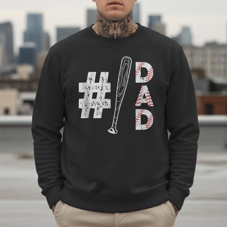 Number One Baseball Dad Fathers Day Baseball Player Dad Men Sweatshirt Number One Baseball Dad Fathers Day Baseball Player Dad Men Sweatshirt