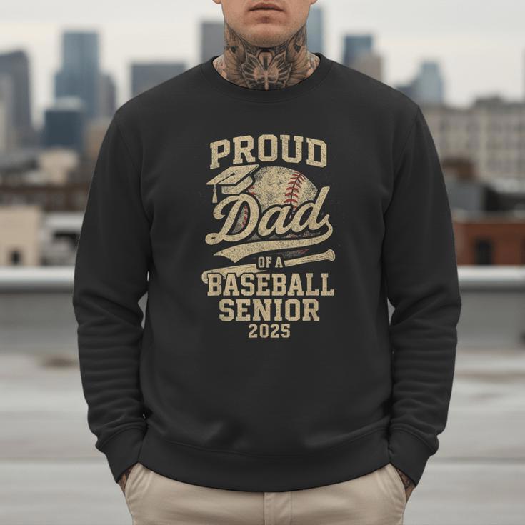 Proud Dad Of A Baseball 2025 Senior Vintage Baseball Dad Men Sweatshirt