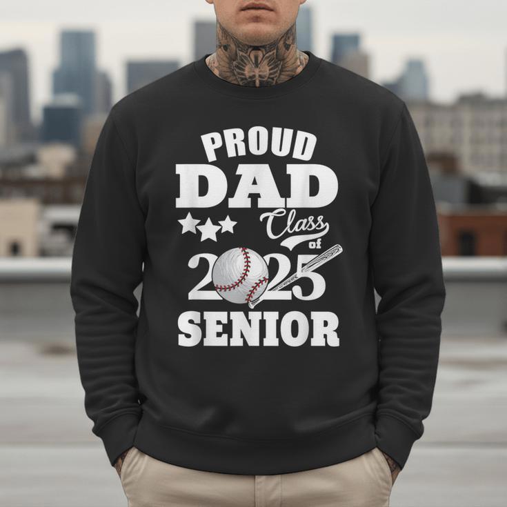 Proud Dad Class Of 2025 Graduation Senior Baseball Dad Men Sweatshirt