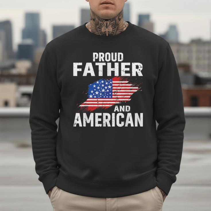 Proud Father And American Flag Baseball Dad Father Patriotic Men Sweatshirt Proud Father And American Flag Baseball Dad Father Patriotic Men Sweatshirt