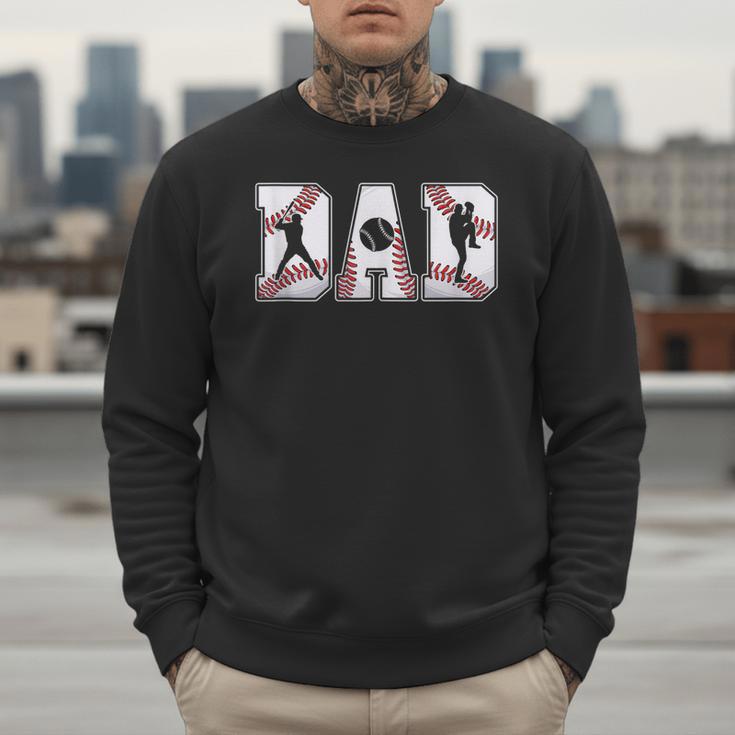 Retro Baseball Dad Daddy Father Happy Fathers Day Men Guys Men Sweatshirt Retro Baseball Dad Daddy Father Happy Fathers Day Men Guys Men Sweatshirt