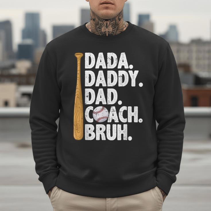 Retro Dada Daddy Dad Coach Bruh Baseball Dad Fathers Day Men Men Sweatshirt Retro Dada Daddy Dad Coach Bruh Baseball Dad Fathers Day Men Men Sweatshirt