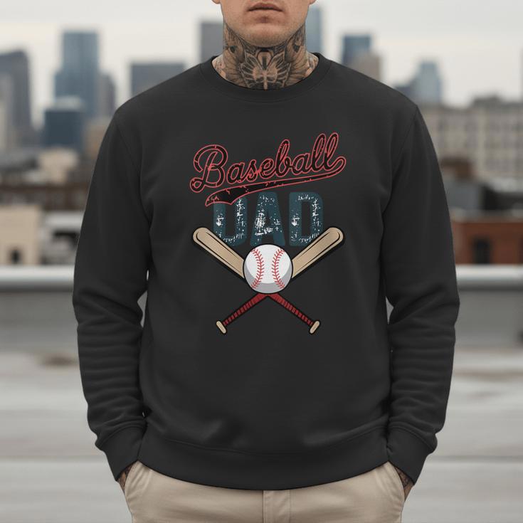 Vintage Baseball Dad Father's Day Birthday Matching Family Men Sweatshirt Vintage Baseball Dad Father's Day Birthday Matching Family Men Sweatshirt
