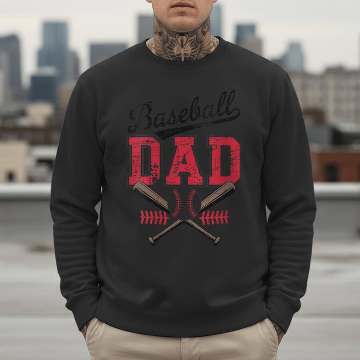 Vintage Baseball Dad Father's Day Game Day Toddlers Men Sweatshirt Vintage Baseball Dad Father's Day Game Day Toddlers Men Sweatshirt