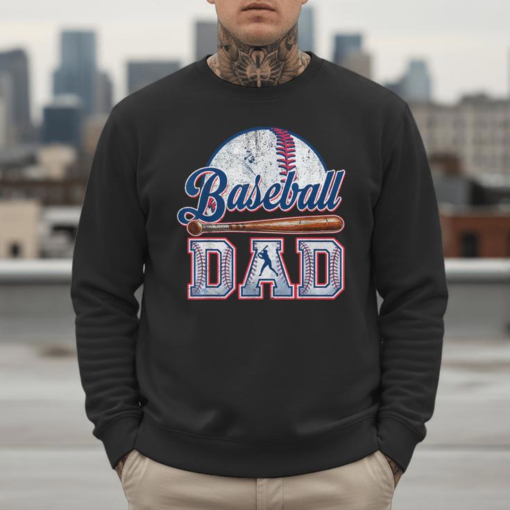 Vintage Baseball Dad Happy Fathers Day For Men Sports Lovers Men Sweatshirt Vintage Baseball Dad Happy Fathers Day For Men Sports Lovers Men Sweatshirt