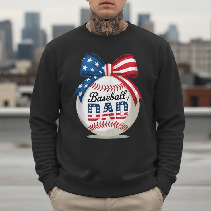 Vintage Baseball Dad Patriotic USA Flag 4th Of July Fathers Men Sweatshirt Vintage Baseball Dad Patriotic USA Flag 4th Of July Fathers Men Sweatshirt