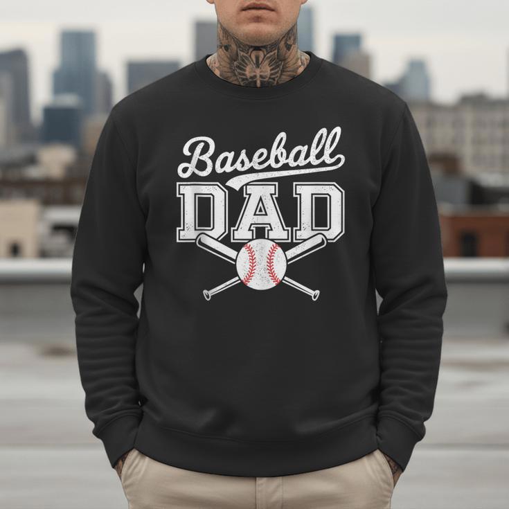 Vintage Baseball Dad Sport Lovers Batter Player Fathers Art Men Sweatshirt Vintage Baseball Dad Sport Lovers Batter Player Fathers Art Men Sweatshirt