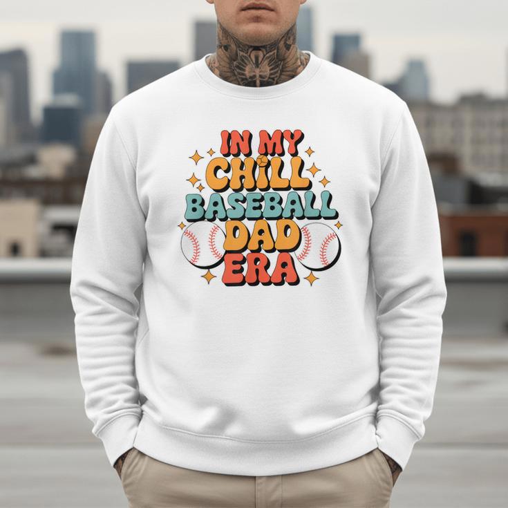 Baseball In My Chill Baseball Dad Era Retro Bright Vibes Men Sweatshirt