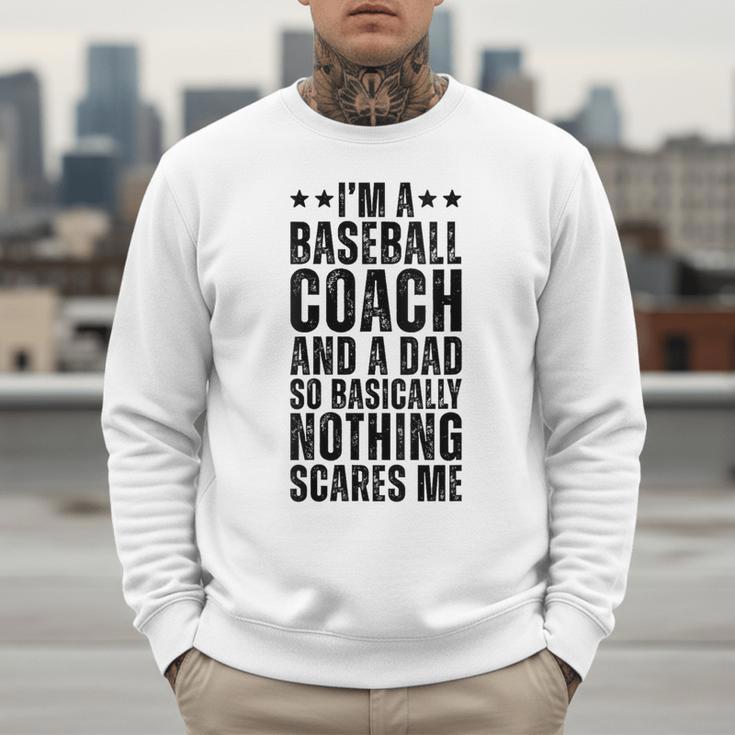 Baseball Coach And A Dad So Basically Baseball Dad Men Sweatshirt