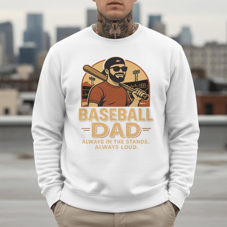 Baseball Dad – Always In The Stands Always Loud Retro Premium Men Sweatshirt