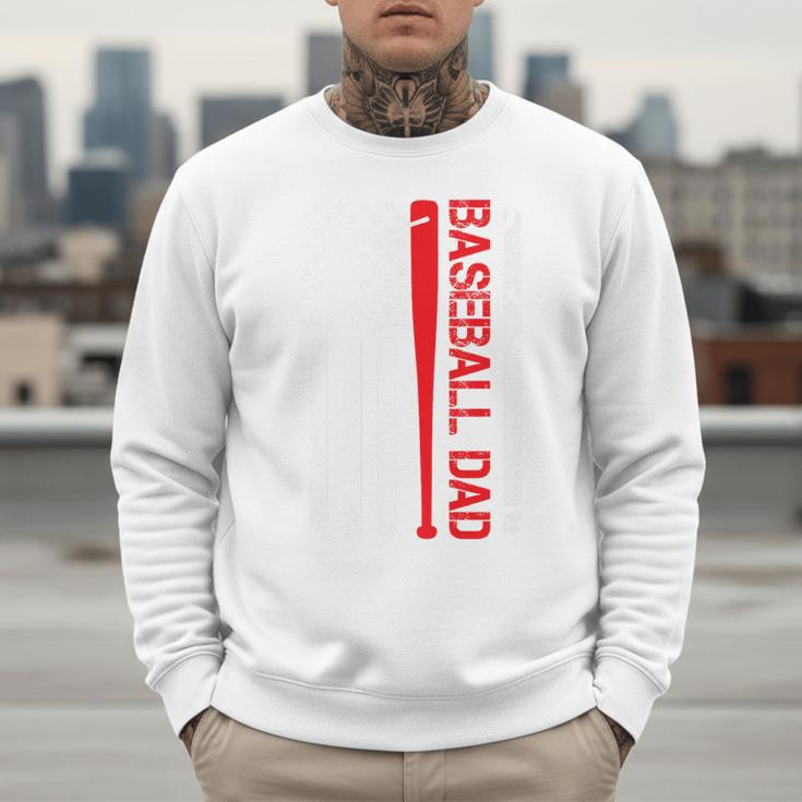 Baseball Dad Baseball American US Flag Baseball Sport Team Premium Men Sweatshirt Baseball Dad Baseball American US Flag Baseball Sport Team Premium Men Sweatshirt