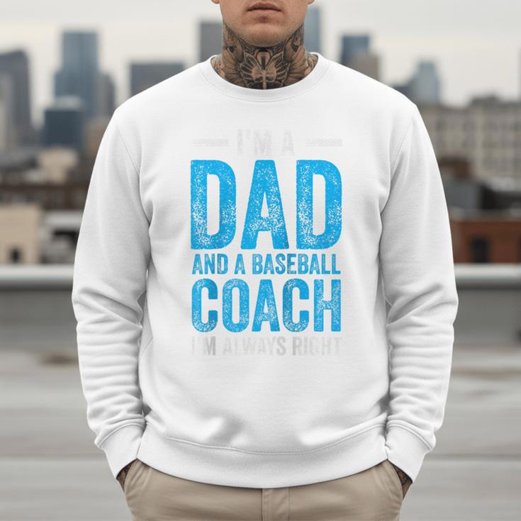 Baseball Dad Coach Father's Day Raglan Baseball Tee Men Sweatshirt Baseball Dad Coach Father's Day Raglan Baseball Tee Men Sweatshirt