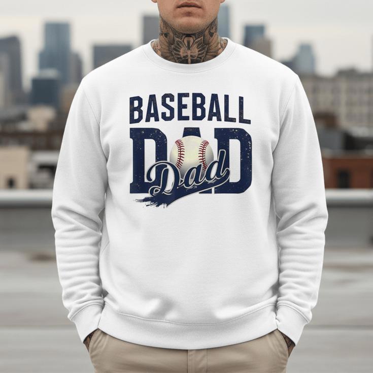 Baseball Dad Daddy Papa Men Sweatshirt