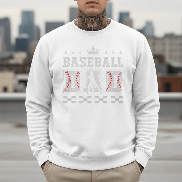Baseball Dad Father's Day Baseball Father Retro Vintage Premium Men Sweatshirt Baseball Dad Father's Day Baseball Father Retro Vintage Premium Men Sweatshirt