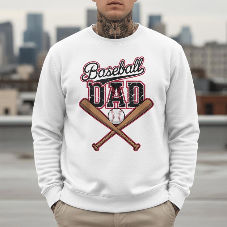 Baseball Dad Fathers Day Game Day Toddler Kids Sport Lovers Men Sweatshirt Baseball Dad Fathers Day Game Day Toddler Kids Sport Lovers Men Sweatshirt