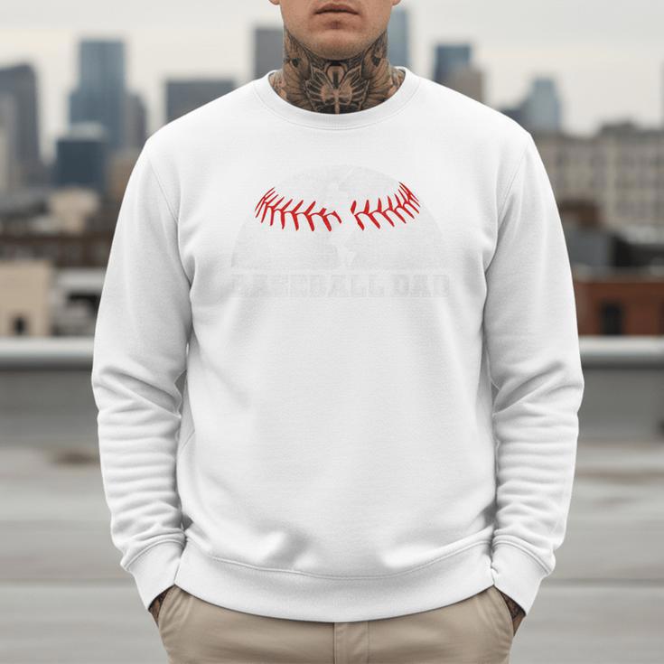 Baseball Dad Father's Day Men Sports Lover Premium Men Sweatshirt Baseball Dad Father's Day Men Sports Lover Premium Men Sweatshirt