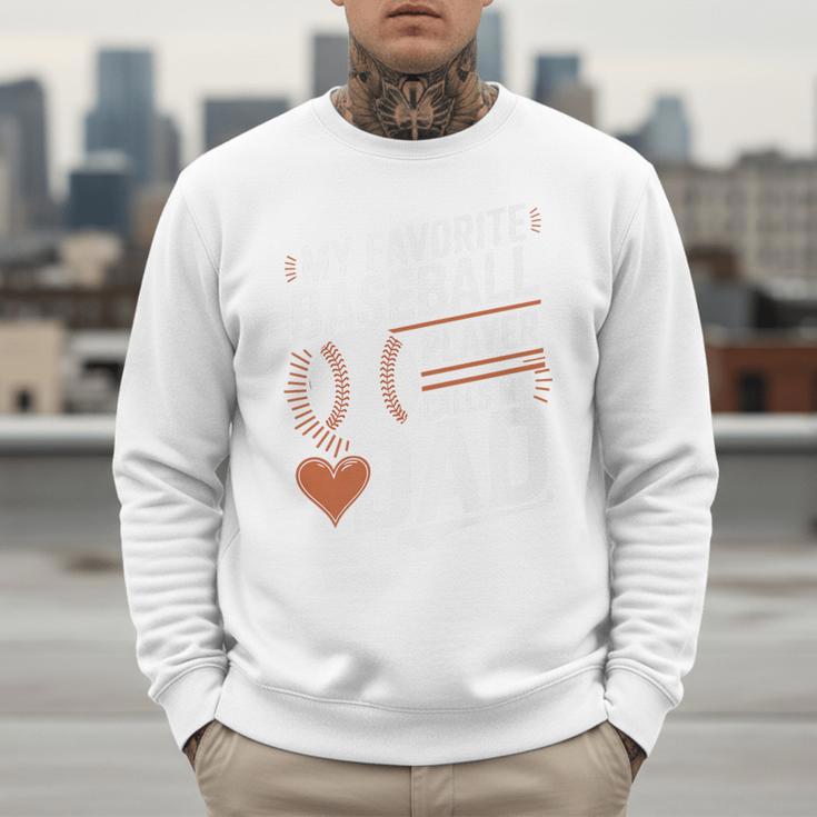 Baseball Dad My Favorite Baseball Player Calls Me Dad Premium Men Sweatshirt Baseball Dad My Favorite Baseball Player Calls Me Dad Premium Men Sweatshirt