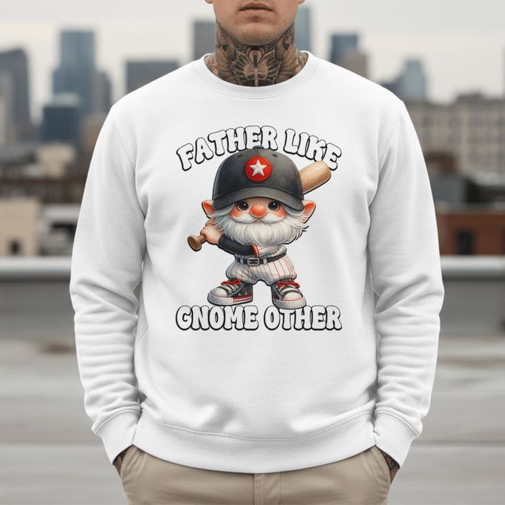 Baseball Dad Gnome For Baseball Grandpa Fathers Day Premium Tri-Blend Men Sweatshirt Baseball Dad Gnome For Baseball Grandpa Fathers Day Premium Tri-Blend Men Sweatshirt