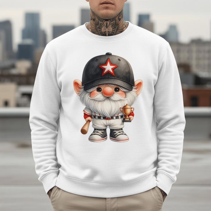 Baseball Dad Gnome For Baseball Lover With Winner Trophy Premium Tri-Blend Men Sweatshirt Baseball Dad Gnome For Baseball Lover With Winner Trophy Premium Tri-Blend Men Sweatshirt