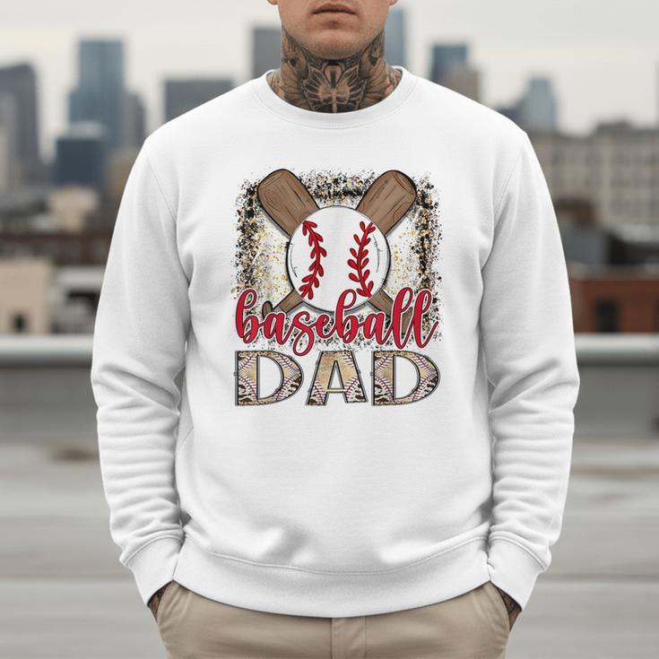 Baseball Dad Leopard Proud Ball Dad Game Day Men Sweatshirt Baseball Dad Leopard Proud Ball Dad Game Day Men Sweatshirt